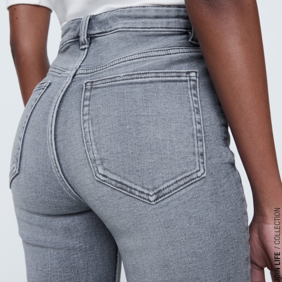 ZARA Vintage Hi-Rise Skinny Jeans Size 14 Gray BNWT - Picture 3 of 7